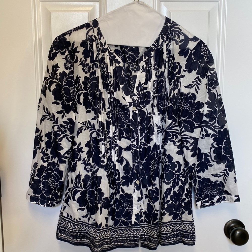 Talbots button front shirt